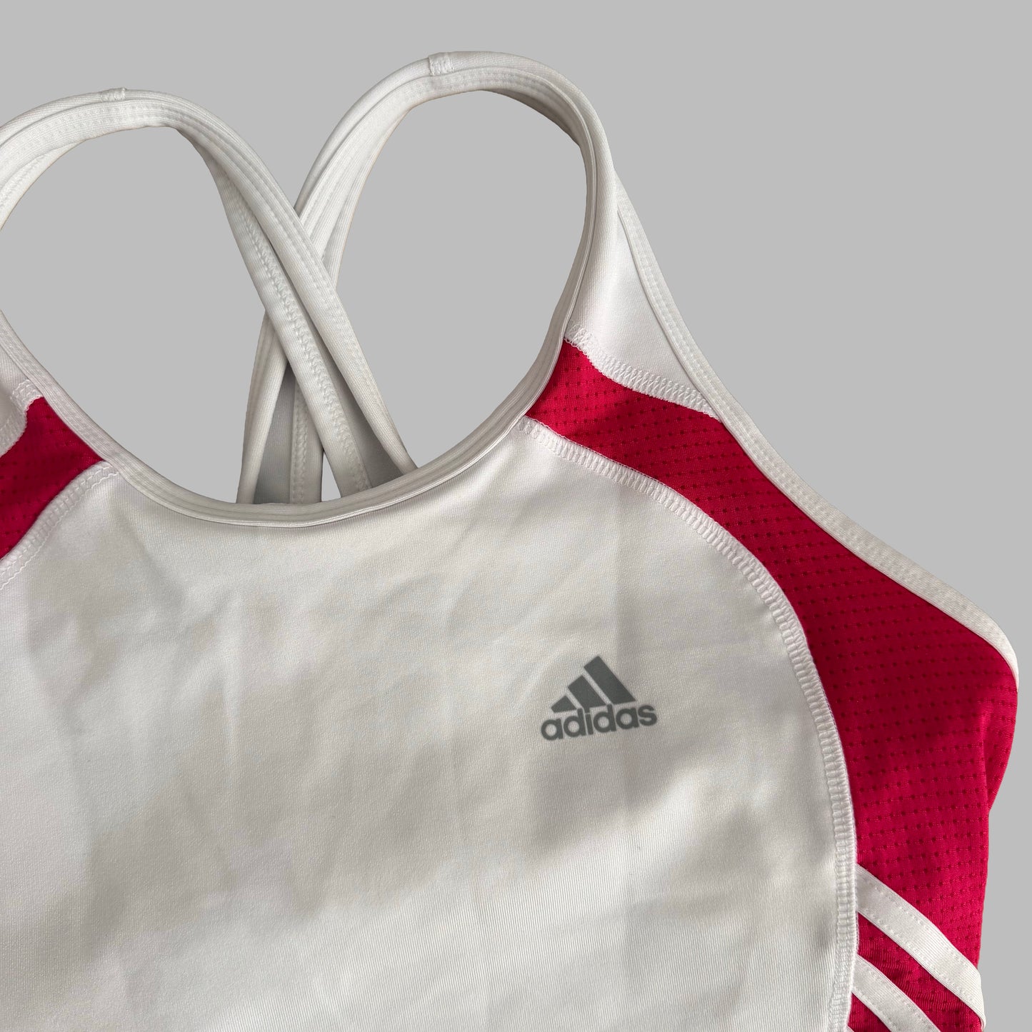 Y2K Adidas Cross Back Activewear Tank - XS/S