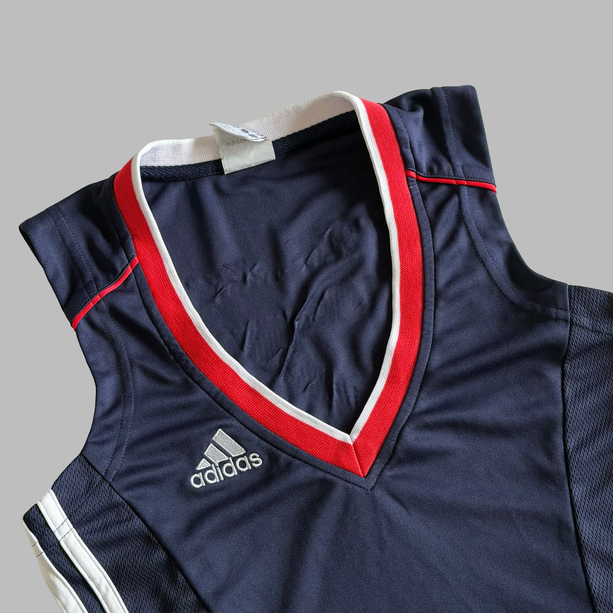 Y2K Adidas Low Cut England Jersey Top - S