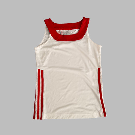 Y2K Adidas Scoop Neck Activewear Top - S