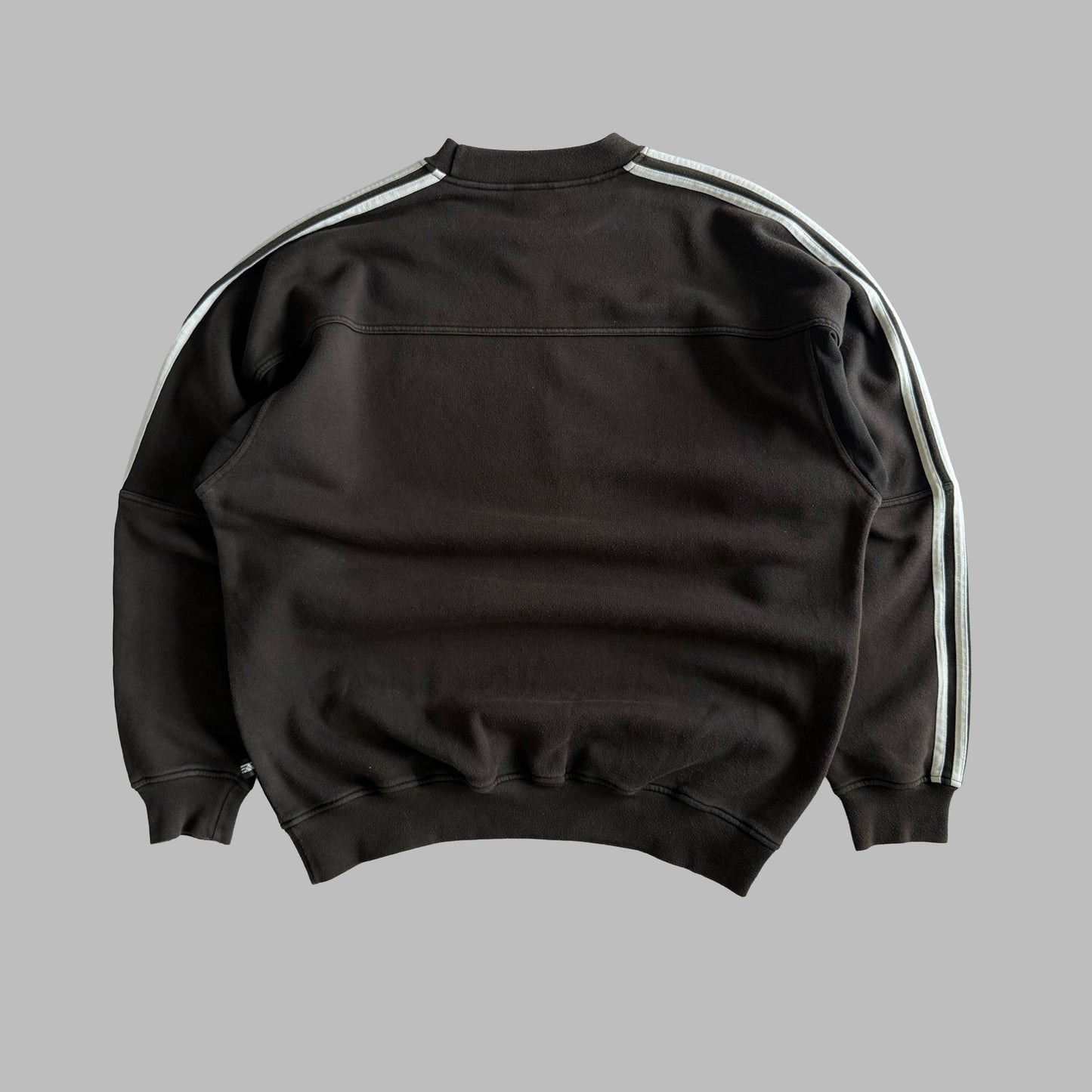 90s Adidas Three Stripe Sweatshirt - Large