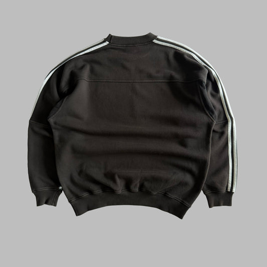 90s Adidas Three Stripe Sweatshirt - Large