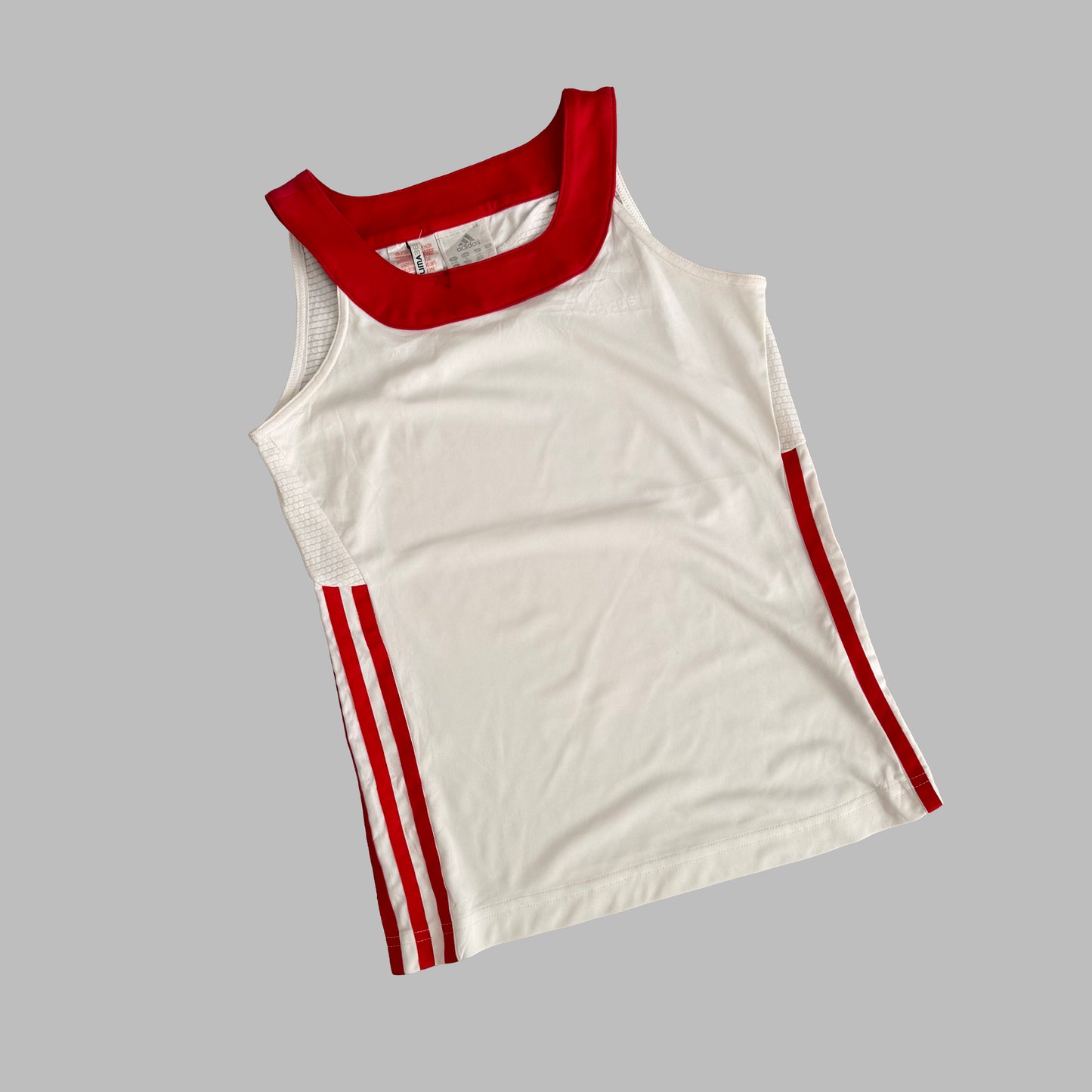 Y2K Adidas Scoop Neck Activewear Top - S