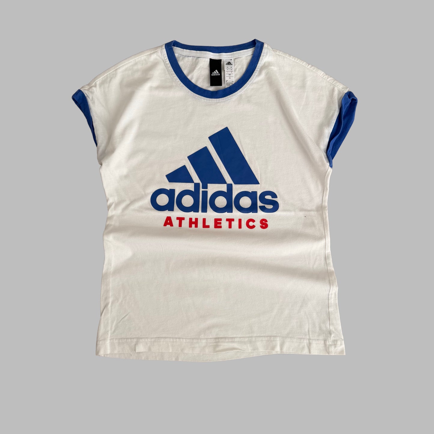 Adidas Athletics Ringer Baby Tee - M/L