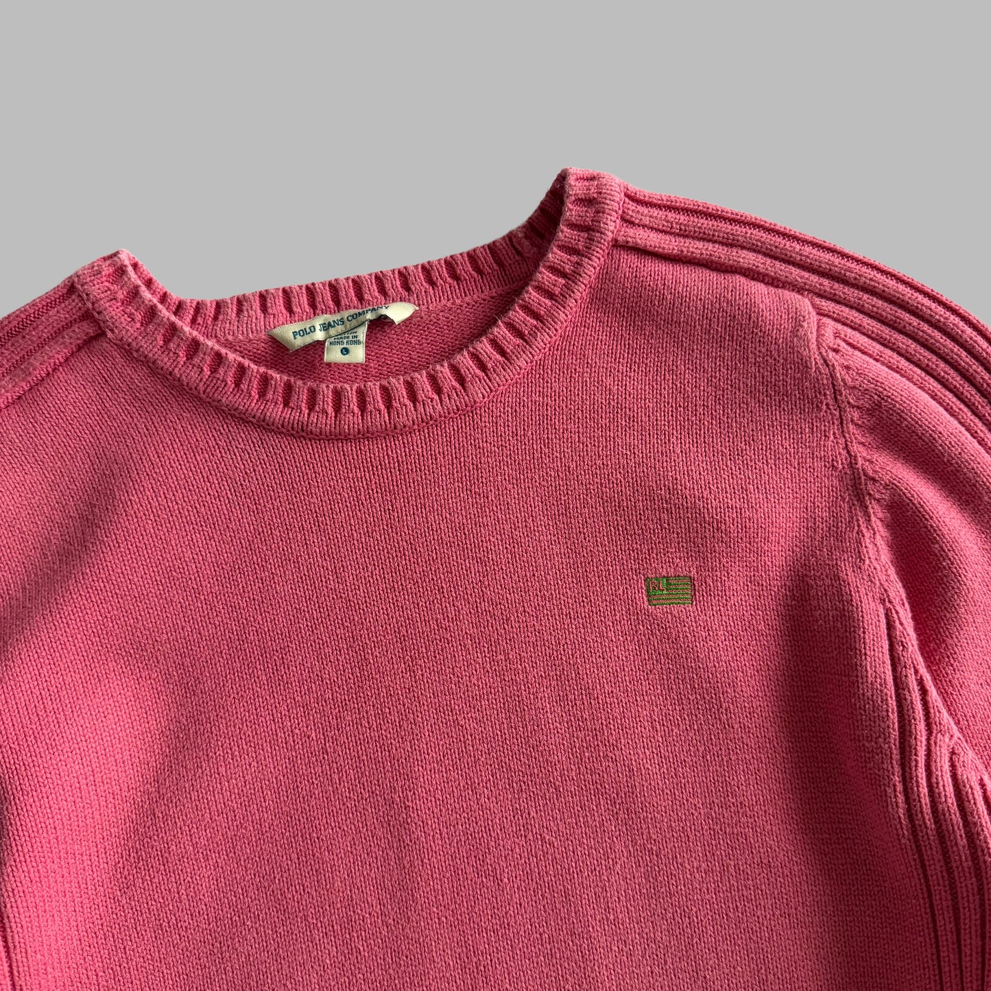 90s Ralph Lauren Polo Jeans Heavy Knit - L