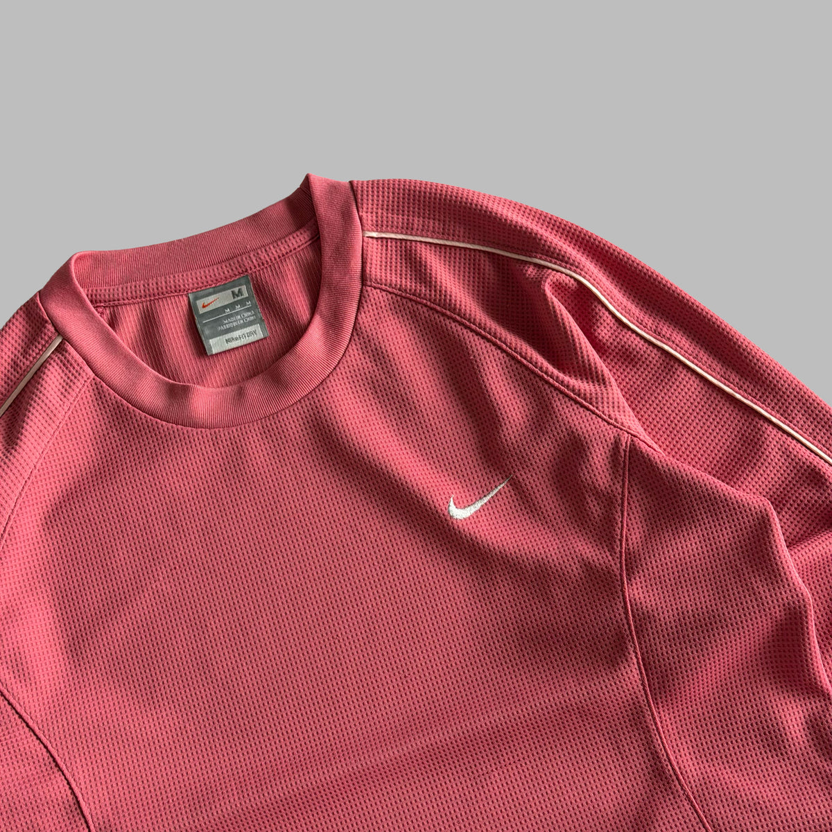 Y2K Nike Waffle Activewear Long Sleeve Top - M