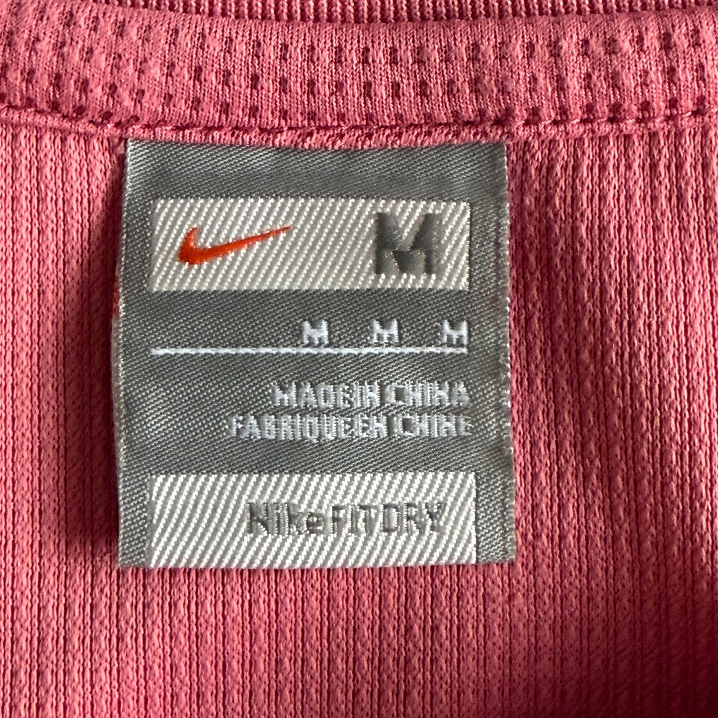 Y2K Nike Waffle Activewear Long Sleeve Top - M