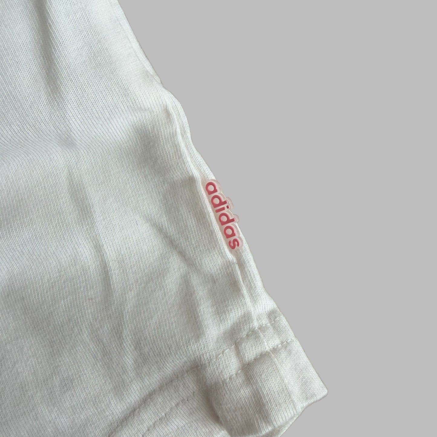 Y2K Adidas Spell Out Baby Tee - S