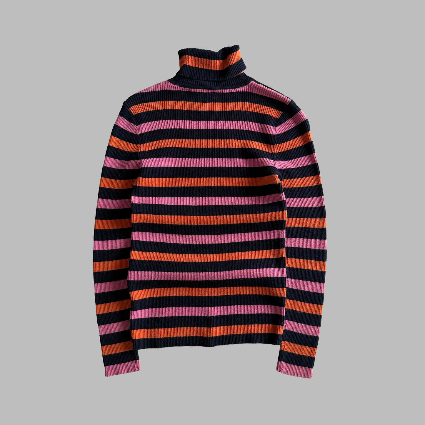 Y2K Polo Ralph Lauren Striped Turtle Neck Knit - M
