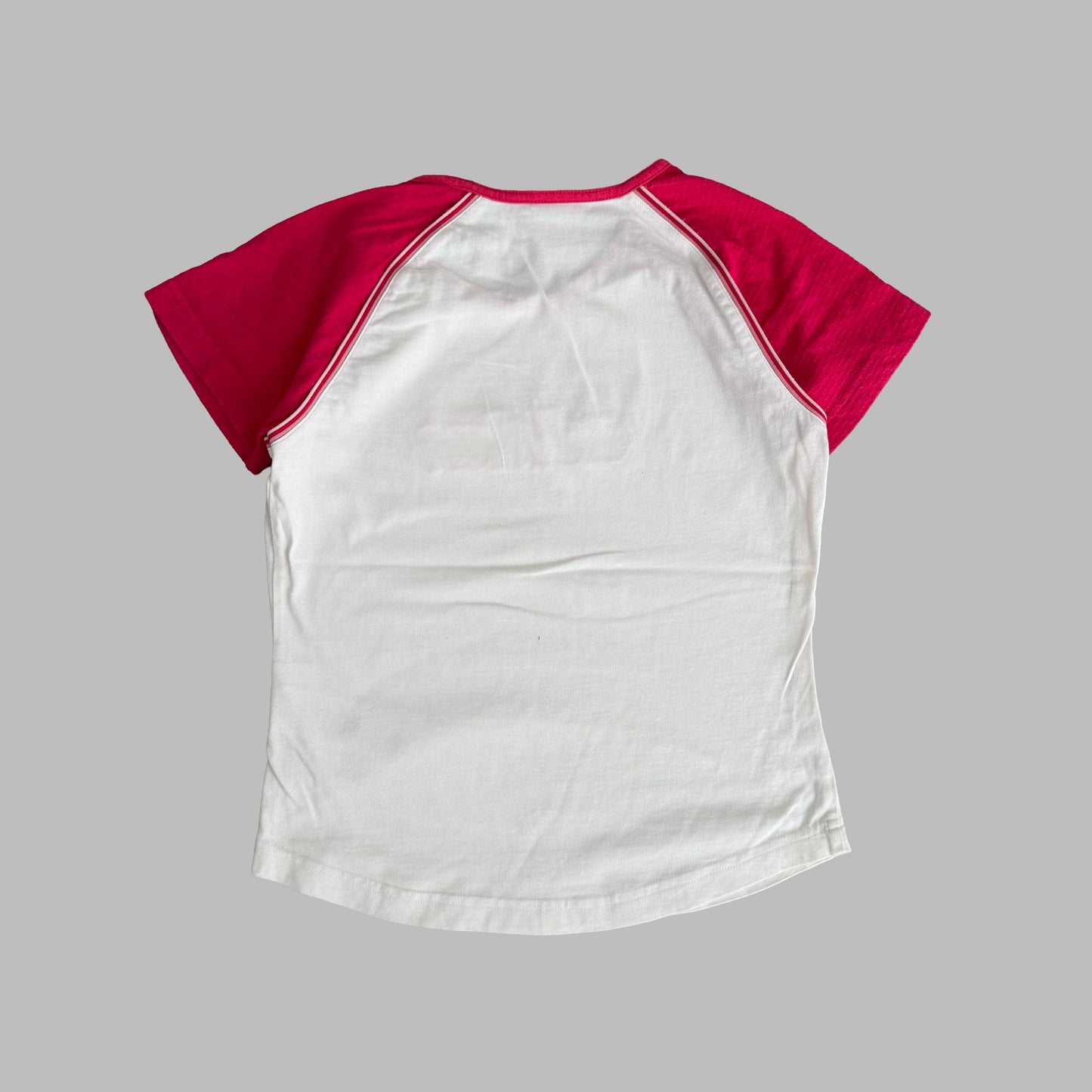 Y2K Adidas Spell Out Baby Tee - S