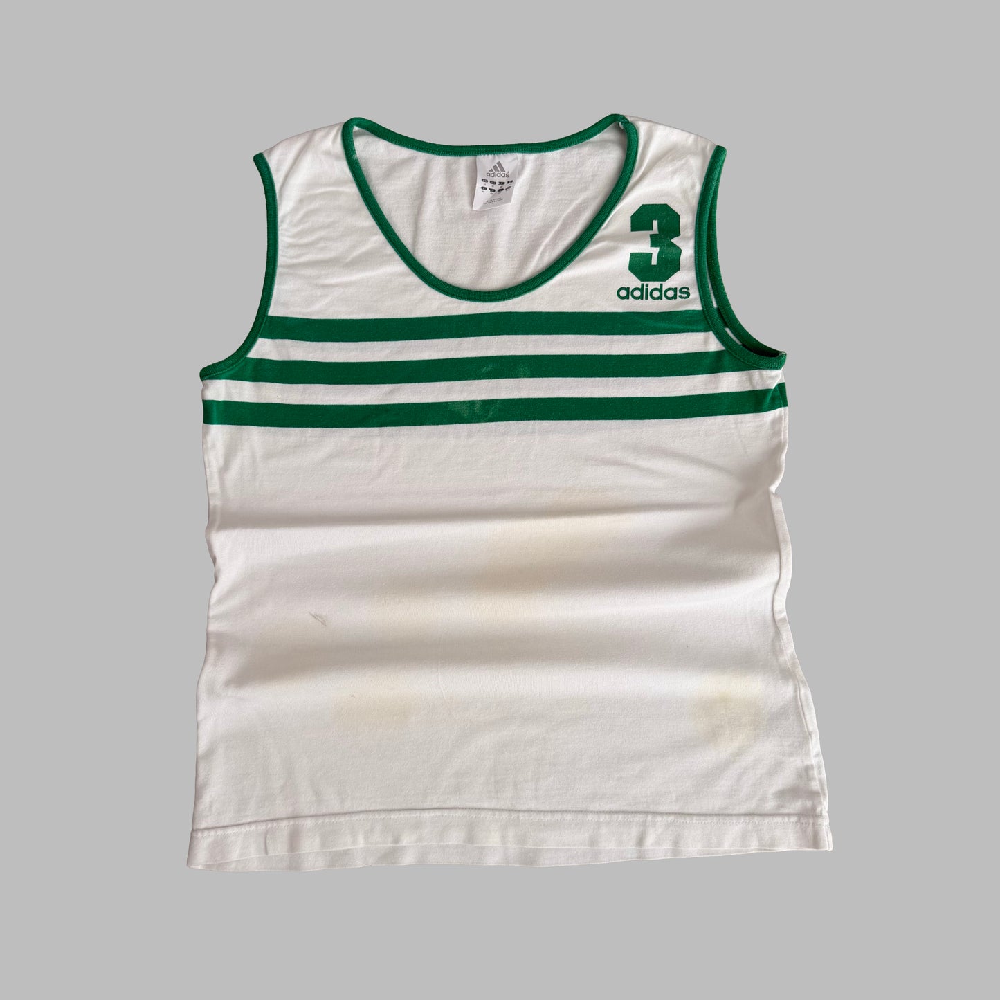 Y2K Adidas Three Stripe Tank - M/L