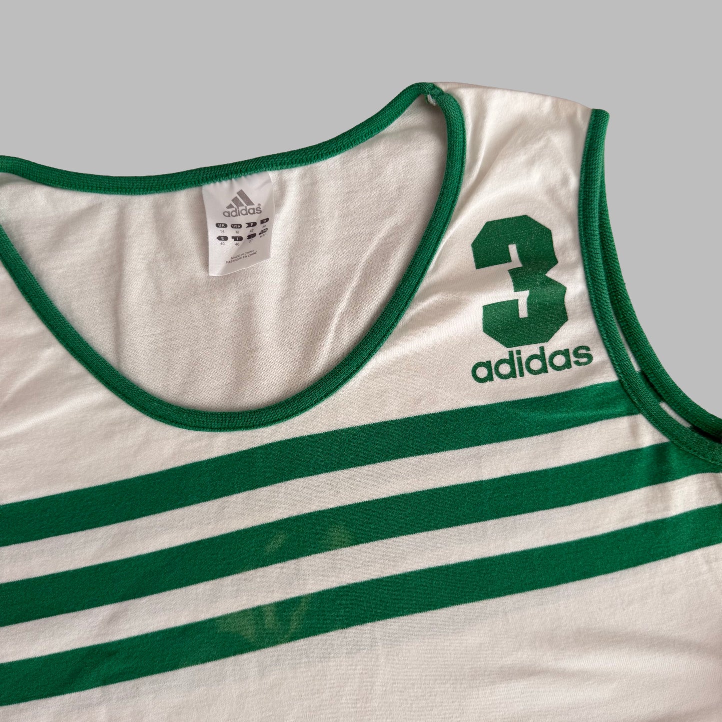 Y2K Adidas Three Stripe Tank - M/L