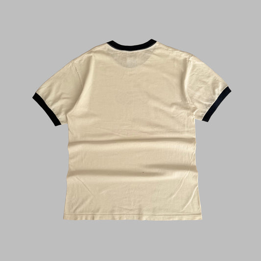 Y2K Nike Centre Swoosh Ringer Tee - L