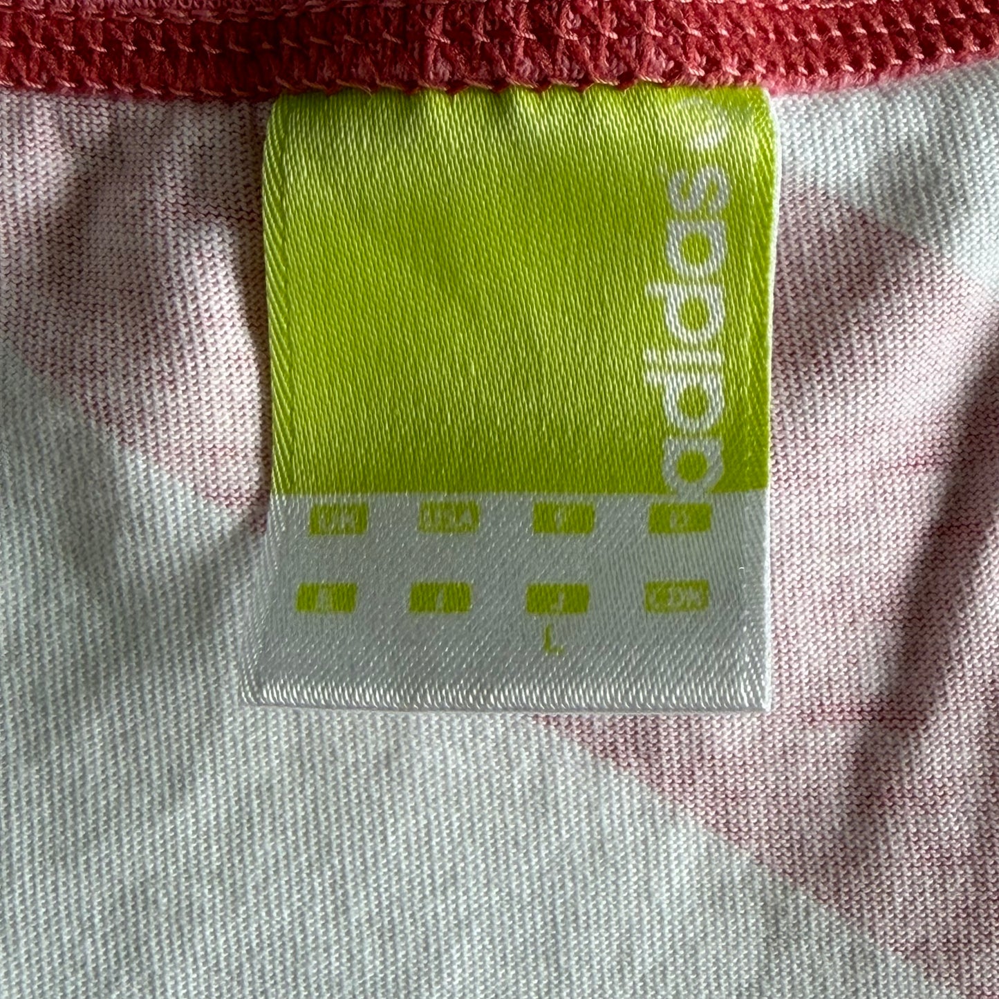 Y2K Adidas Striped Spell Out Tank - L