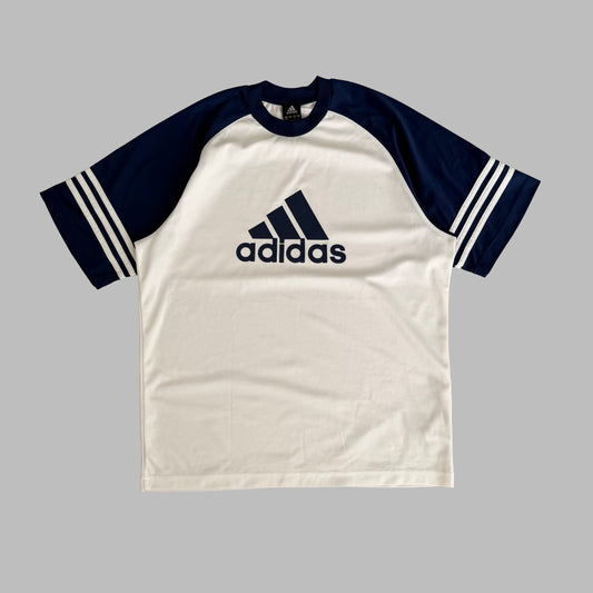 Y2K Adidas Lightweight Raglan T-Shirt - L