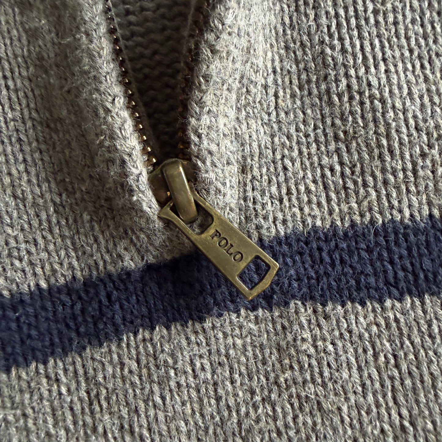 90s Polo Ralph Lauren Striped Quarter Zip - S