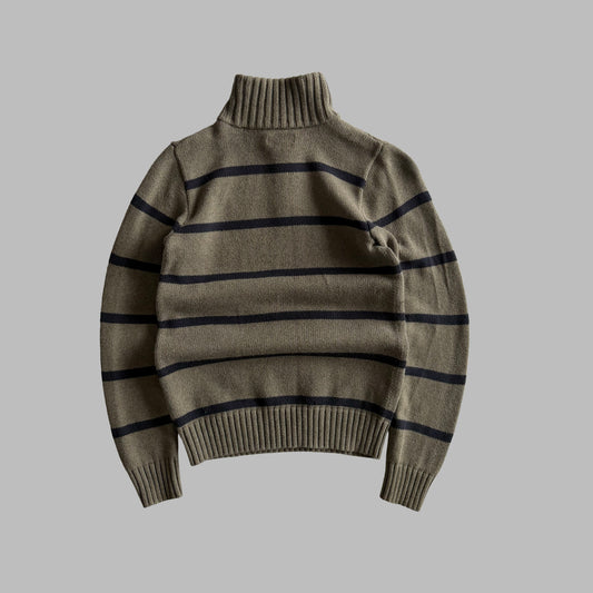 90s Polo Ralph Lauren Striped Quarter Zip - S