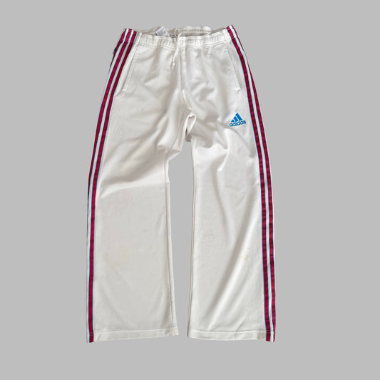 Y2K Adidas Wide Leg Three Stripe Track Pants - S