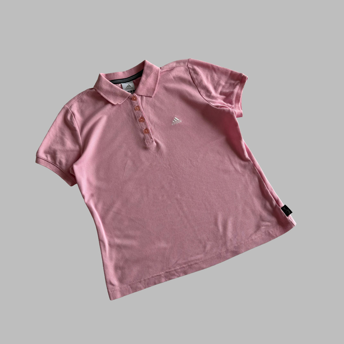 Y2K Adidas Cap Sleeve Polo Top - S