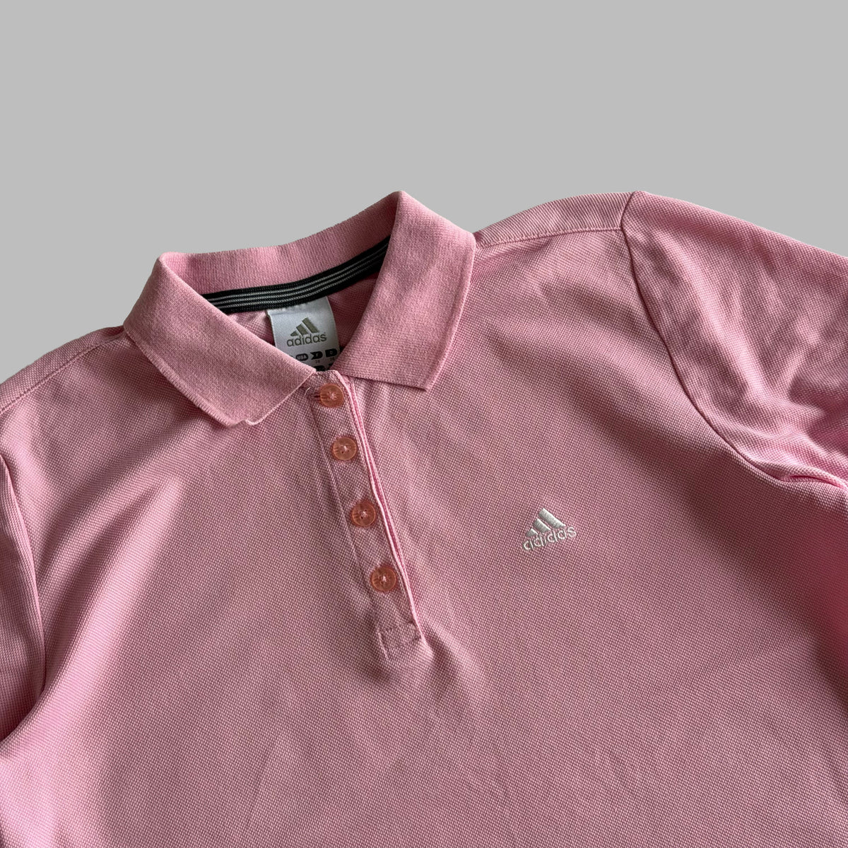 Y2K Adidas Cap Sleeve Polo Top - S