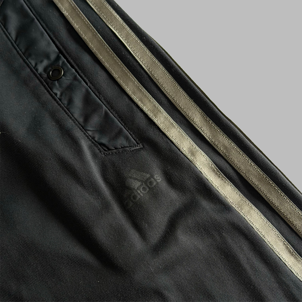 Y2K Adidas Three Stripe Baggy Active Track Pants - M