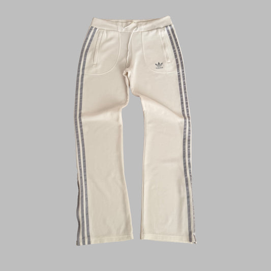 Y2K Adidas Wide Leg Three Stripe Track Pants - S