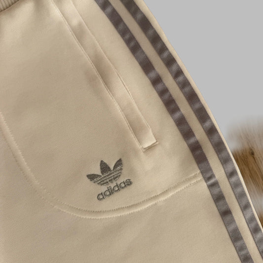 Y2K Adidas Wide Leg Three Stripe Track Pants - S