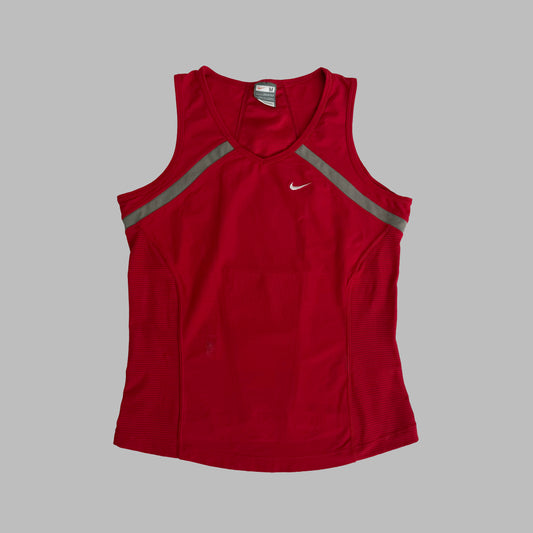 Y2K Nike Panelled Activewear Top - M