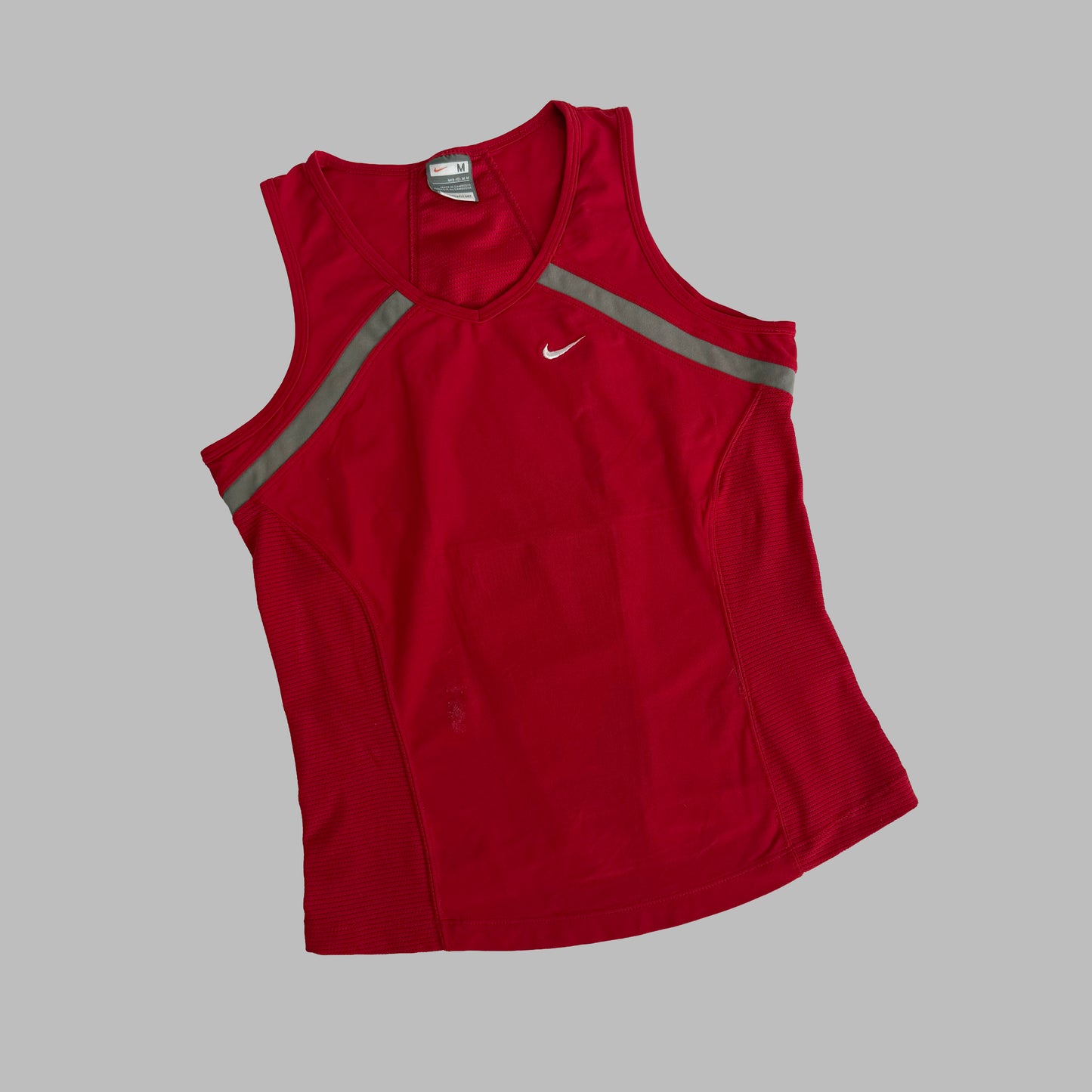 Y2K Nike Panelled Activewear Top - M