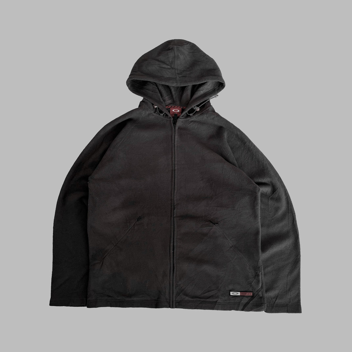 Y2K Oakley Fleece Hooded Jacket - M