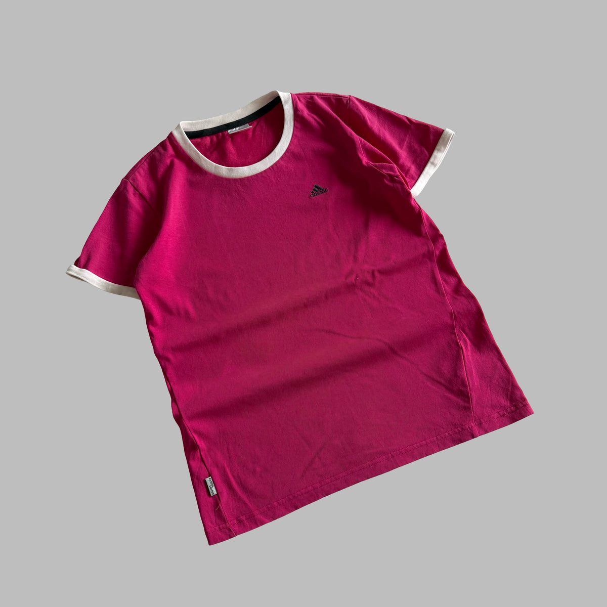 Y2K Adidas Ringer Baby Tee - M