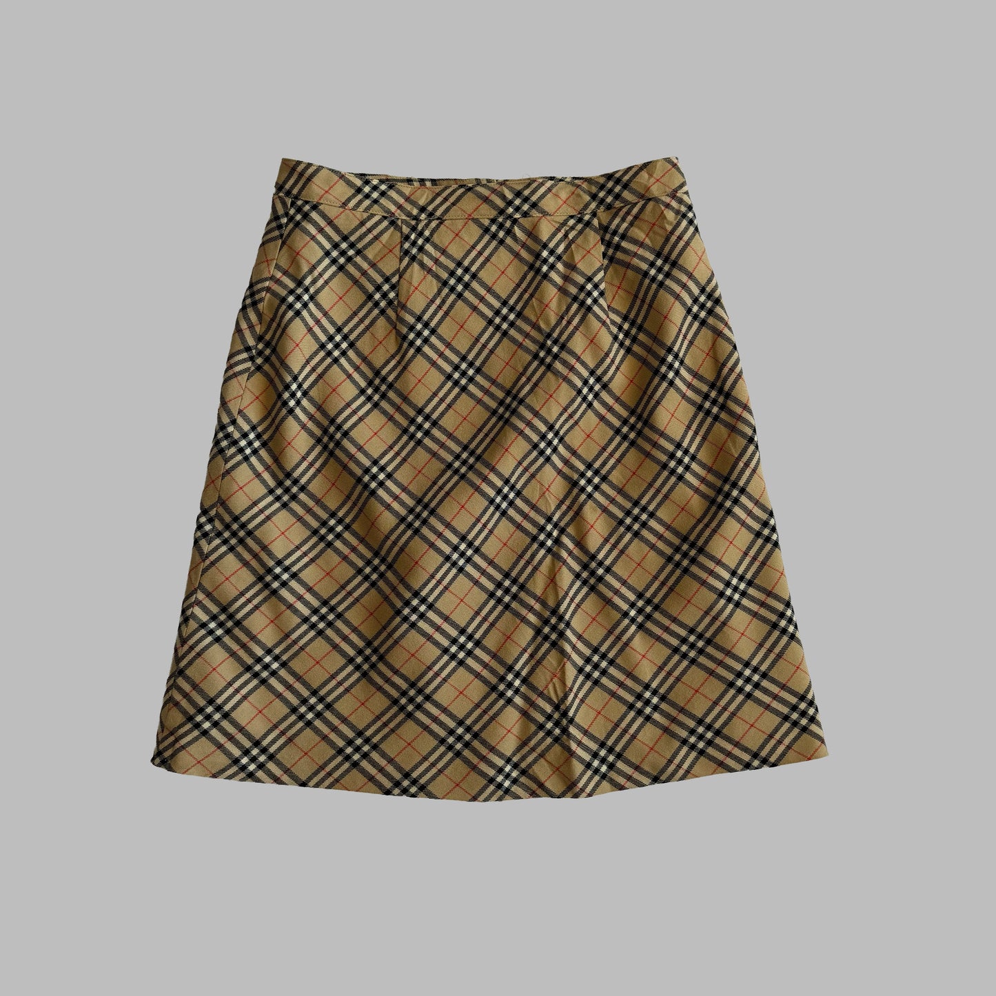 90s Burberry Midi Skirt - 27"