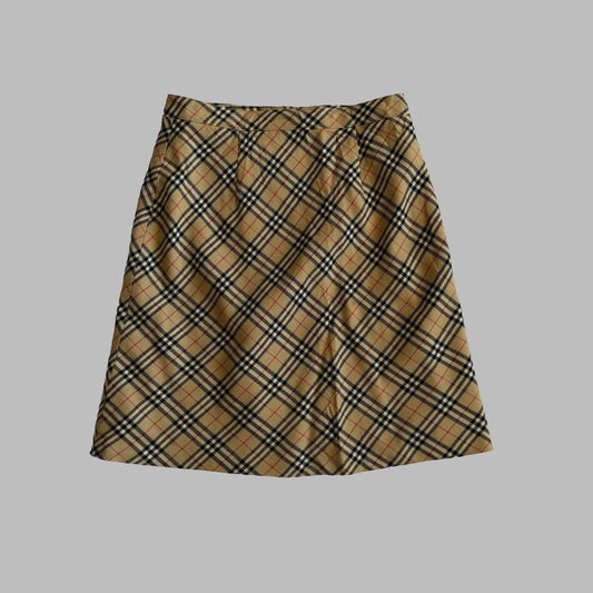 90s Burberry Midi Skirt - 27"