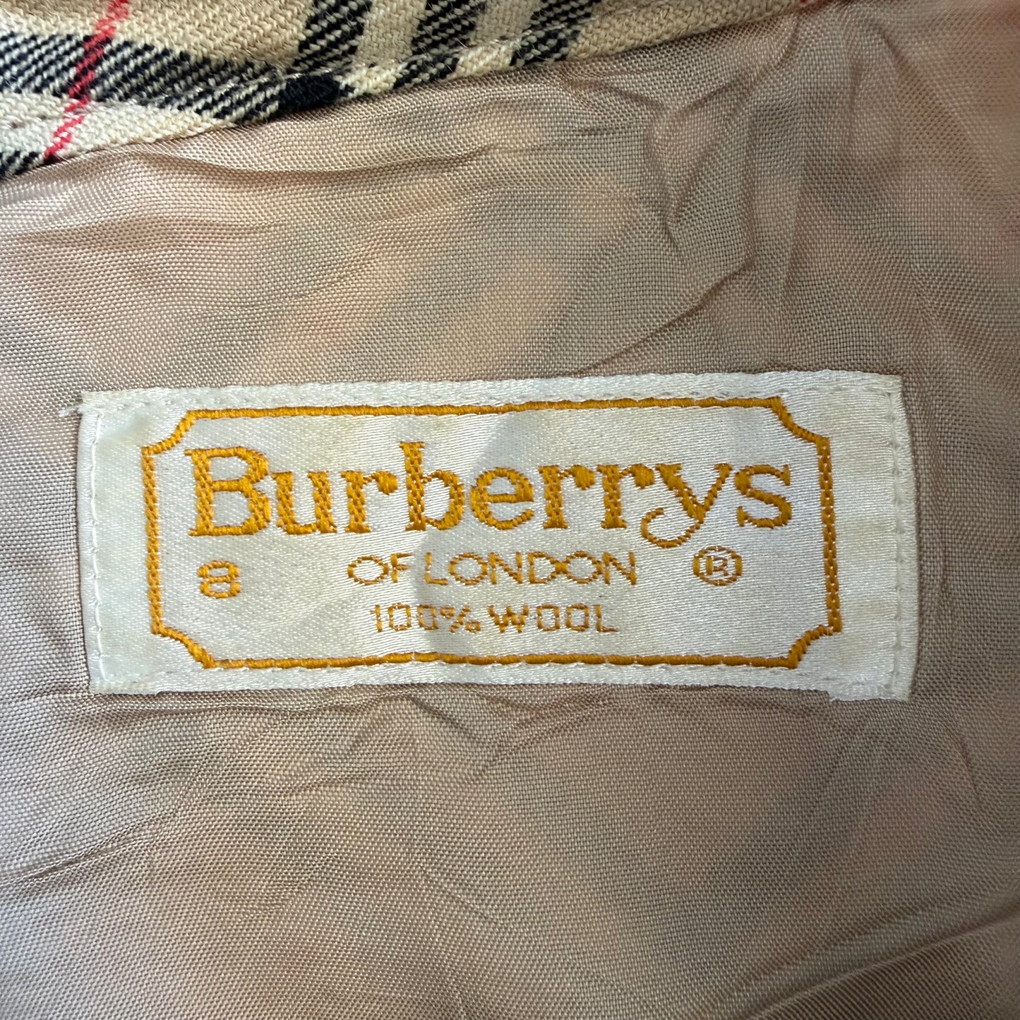 90s Burberry Midi Skirt - 27"