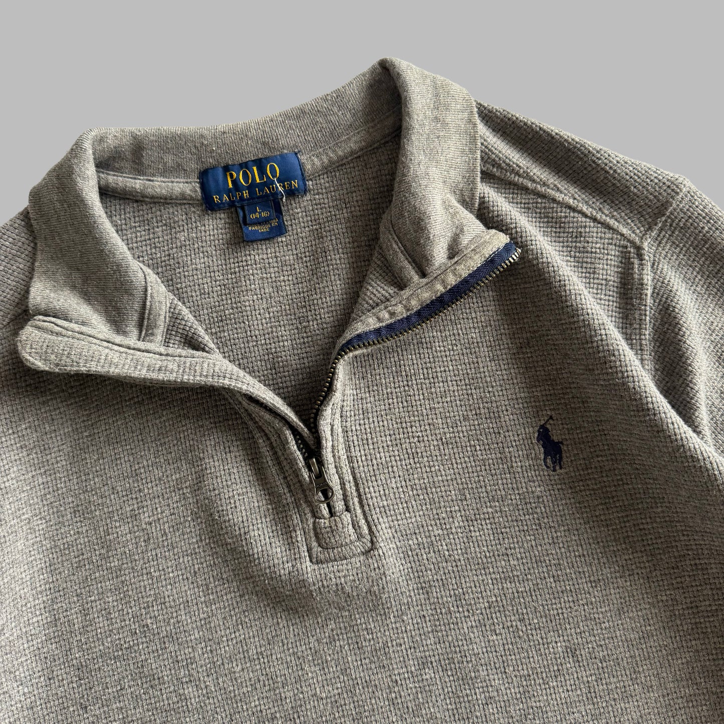 Polo Ralph Lauren Waffle Quarter Zip - S