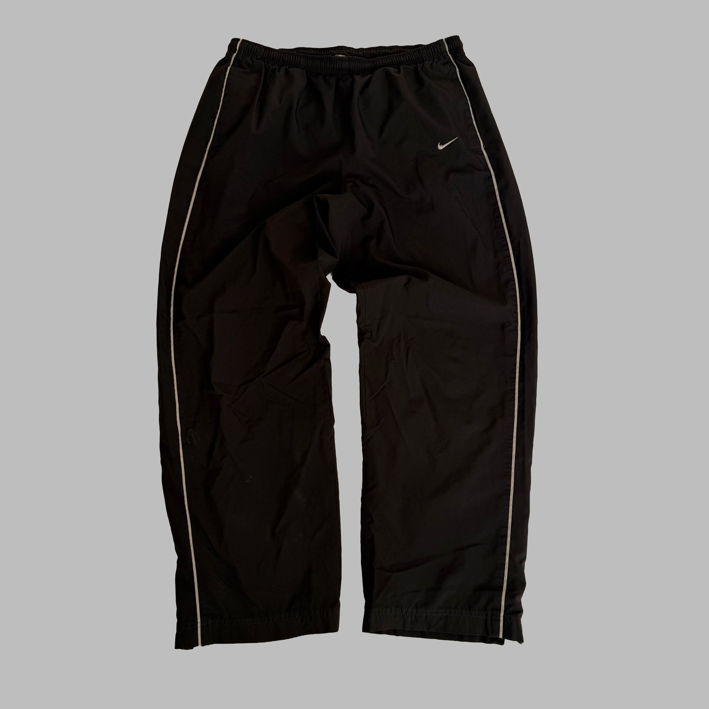 Y2K Nike Wide Leg Striped Track Pants - L