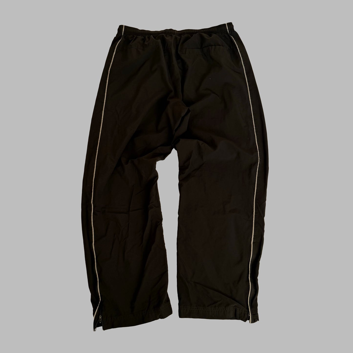 Y2K Nike Wide Leg Striped Track Pants - L