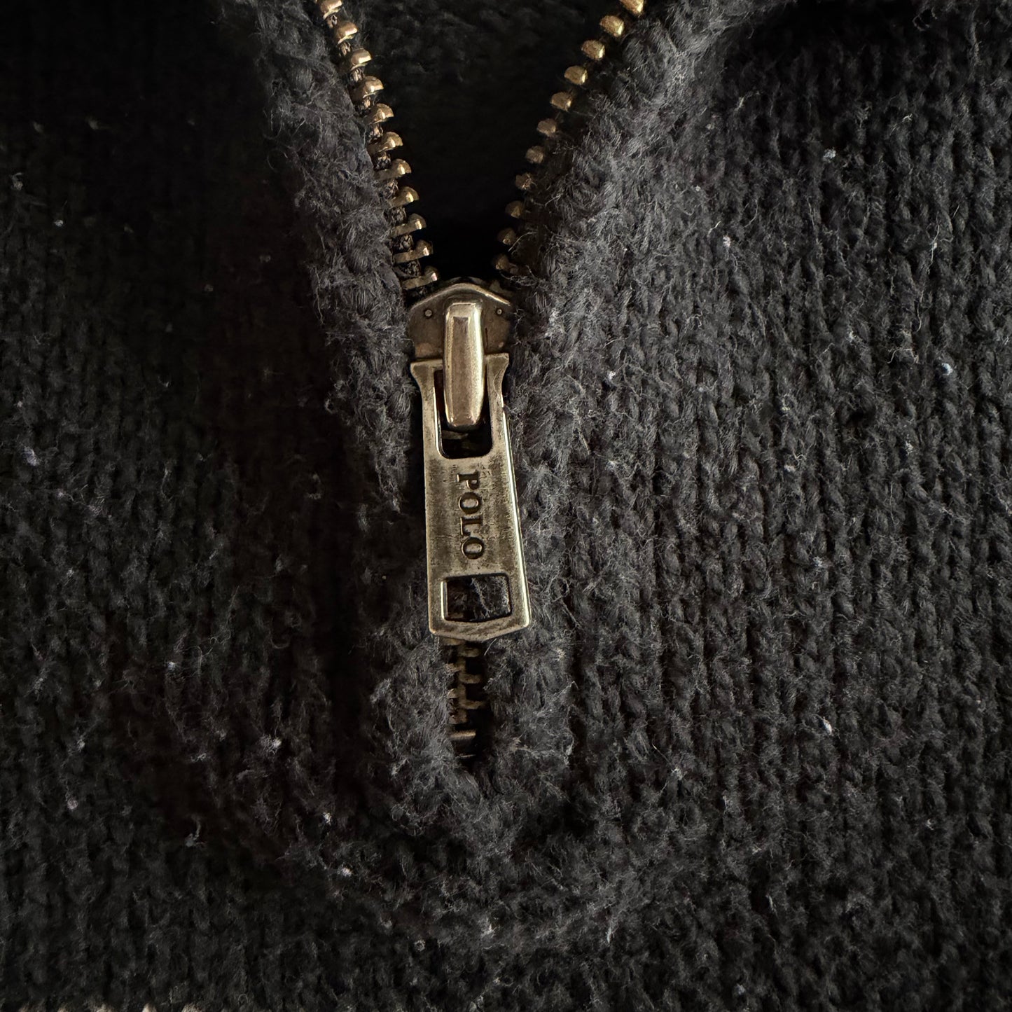 90s Polo Ralph Lauren Striped Quarter Zip - L
