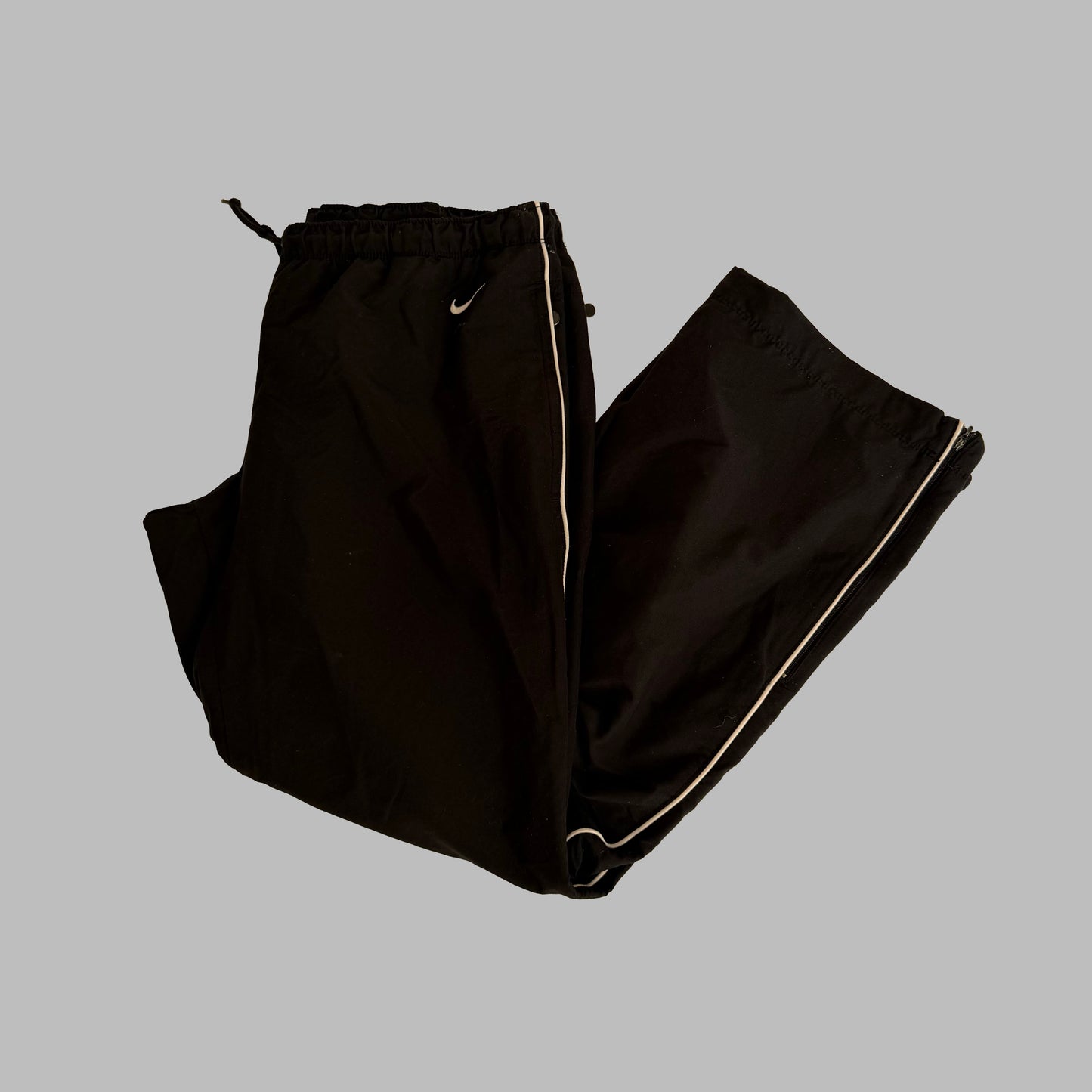 Y2K Nike Wide Leg Striped Track Pants - L