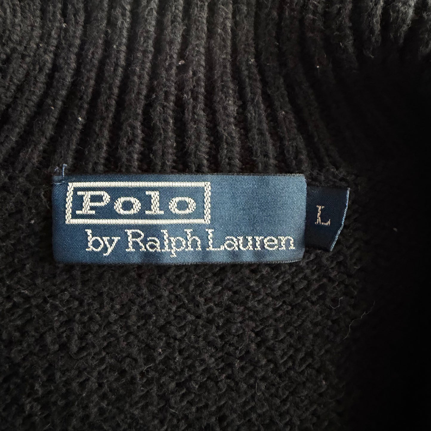 90s Polo Ralph Lauren Striped Quarter Zip - L