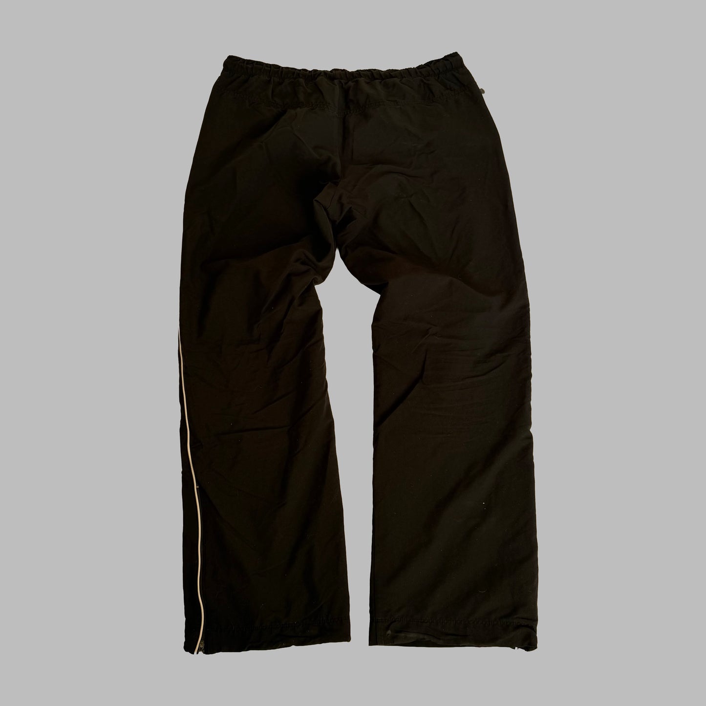 Y2K Nike Wide Leg Striped Track Pants - L