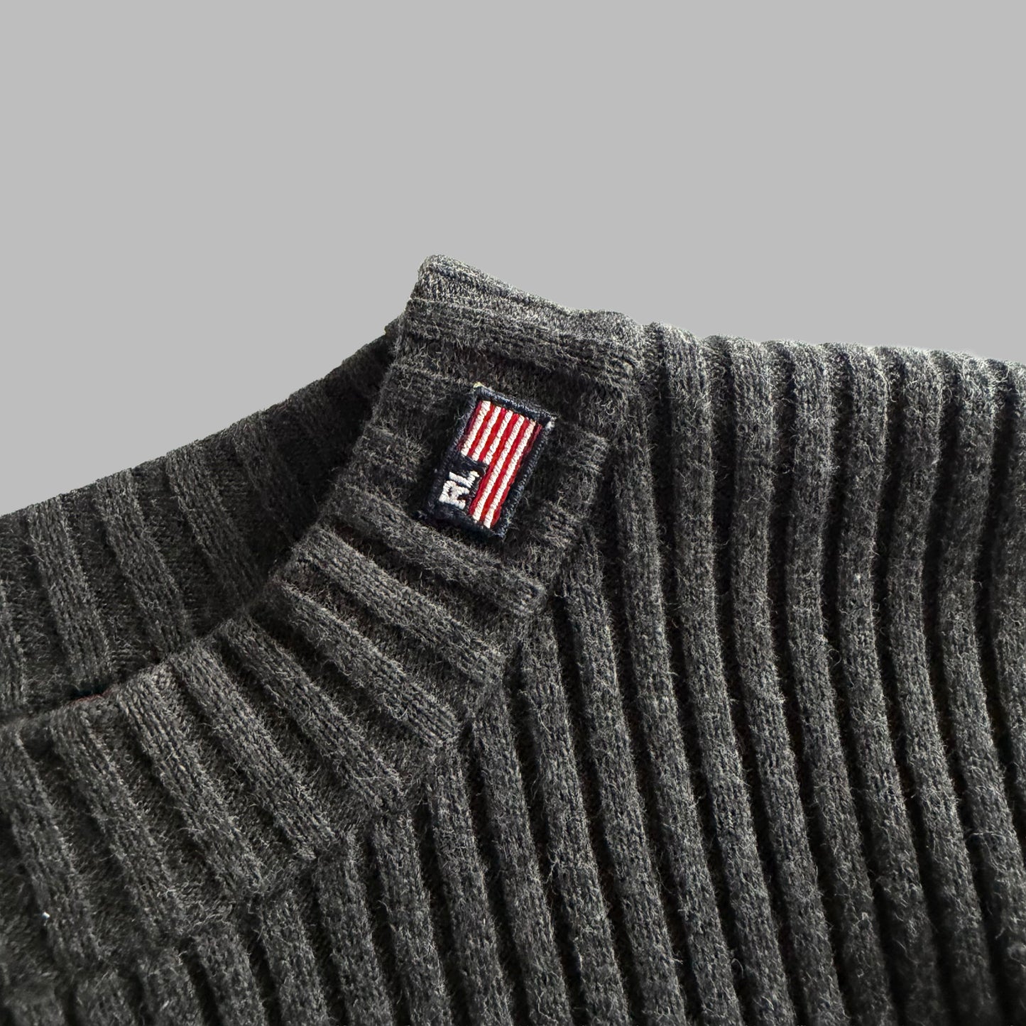 Y2K Ralph Lauren Polo Jeans Ribbed Pullover - M