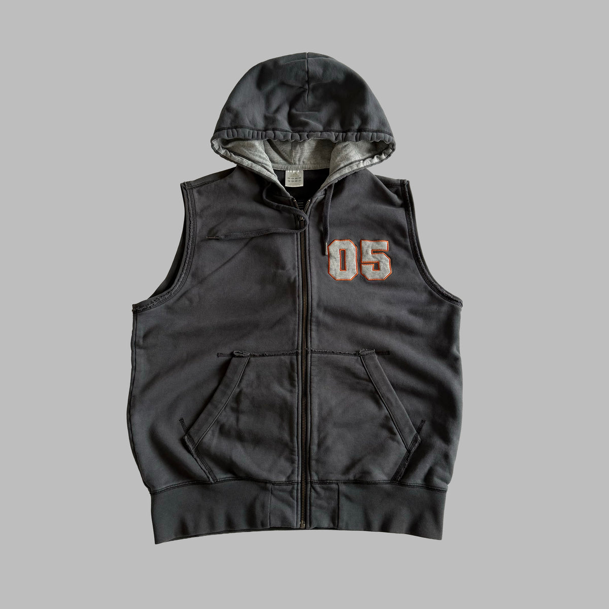 Y2K Adidas Hooded Vest - L/XL