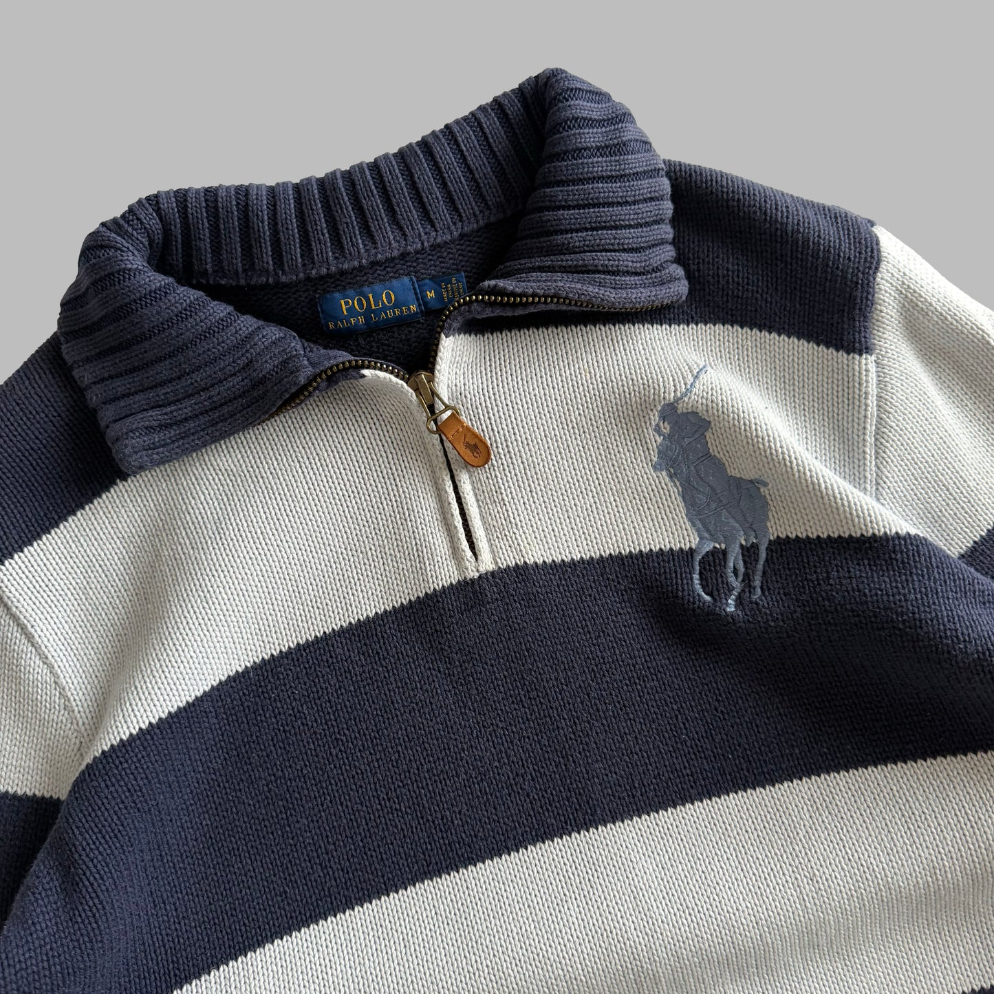 Polo Ralph Lauren Striped Quarter Zip - M