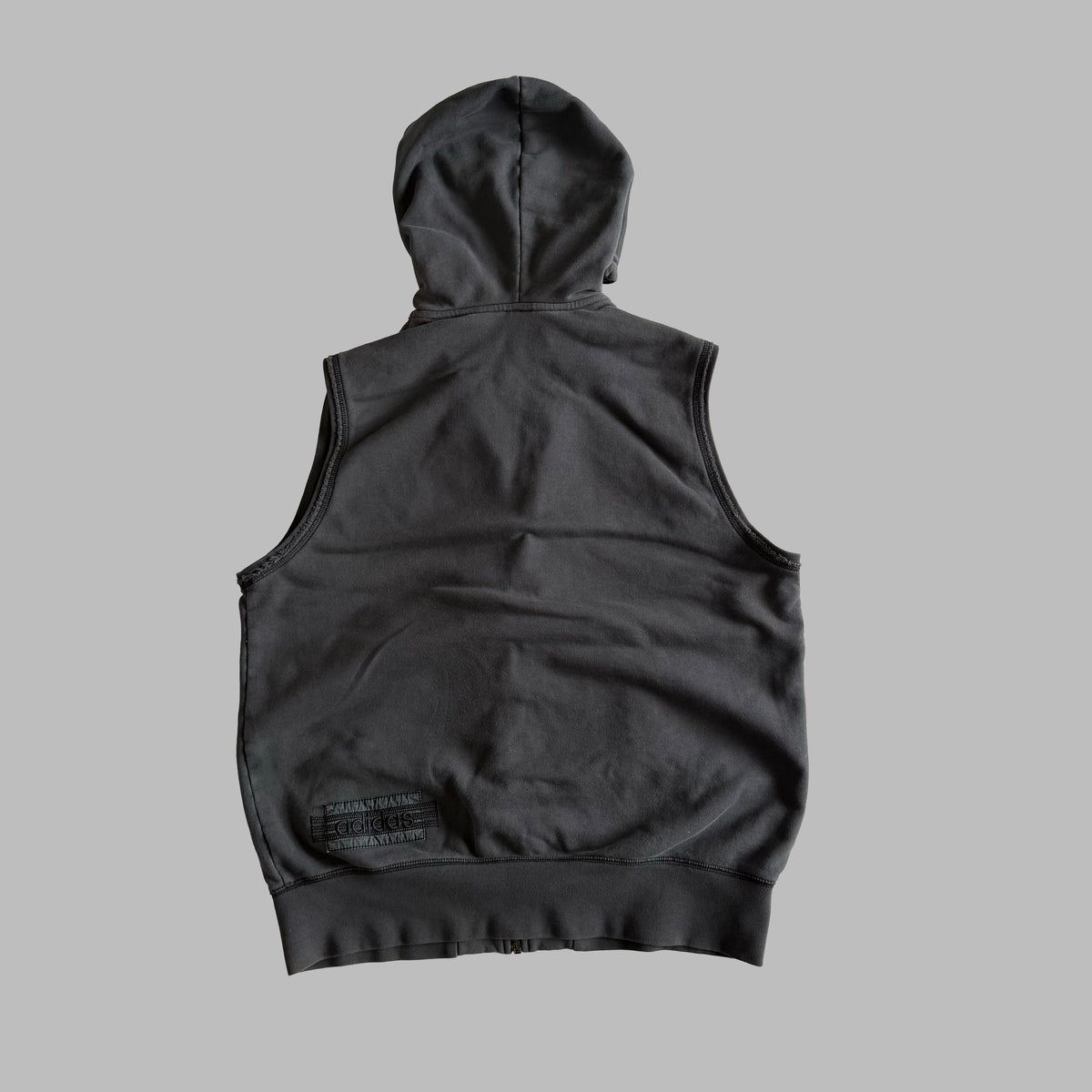 Y2K Adidas Hooded Vest - L/XL