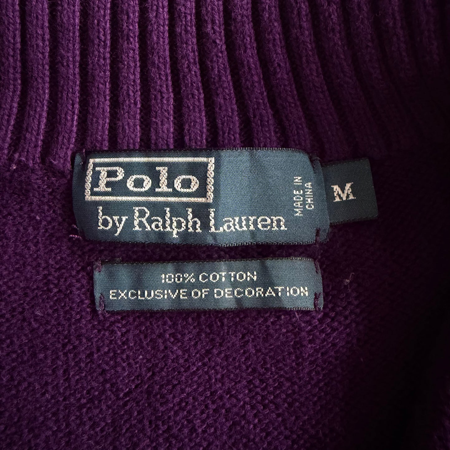 90s Polo Ralph Lauren Quarter Zip - M
