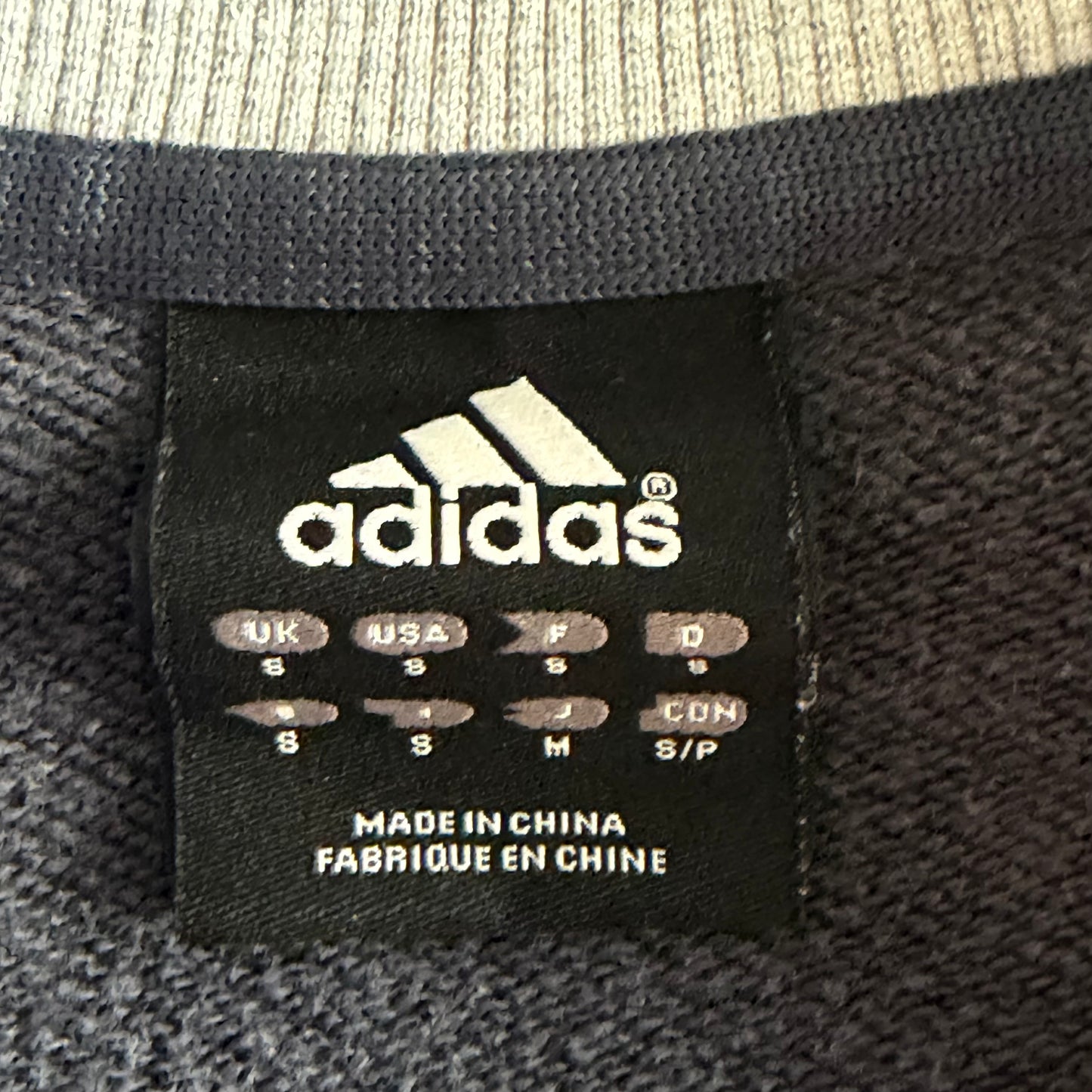 Y2K Adidas Spell Out Raglan Track Jacket - S/M