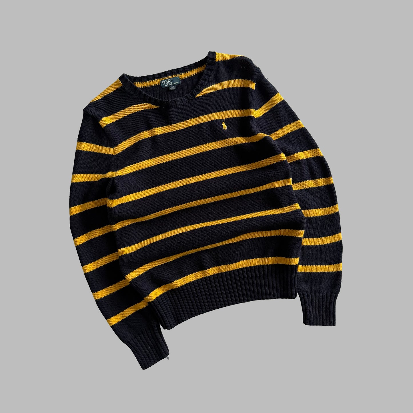 90s Polo Ralph Lauren Striped Heavy Knit - S