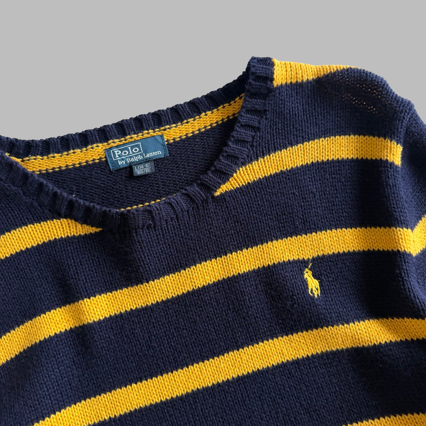 90s Polo Ralph Lauren Striped Heavy Knit - S