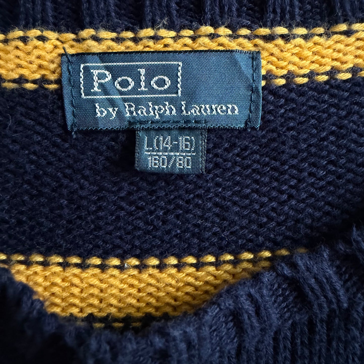 90s Polo Ralph Lauren Striped Heavy Knit - S