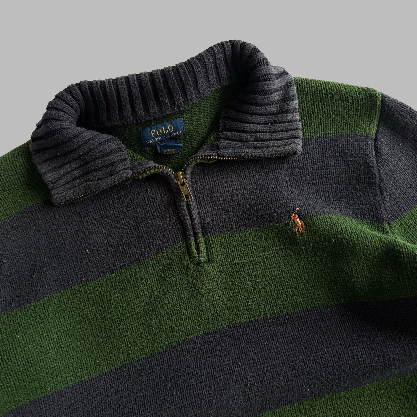Polo Ralph Lauren Striped Quarter Zip - S